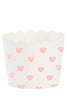 Pink Hearts Baking Cups Set of 24