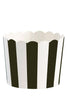 Black Striped Baking Cups Set of 24