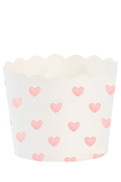 Pink Hearts Baking Cups Set of 24